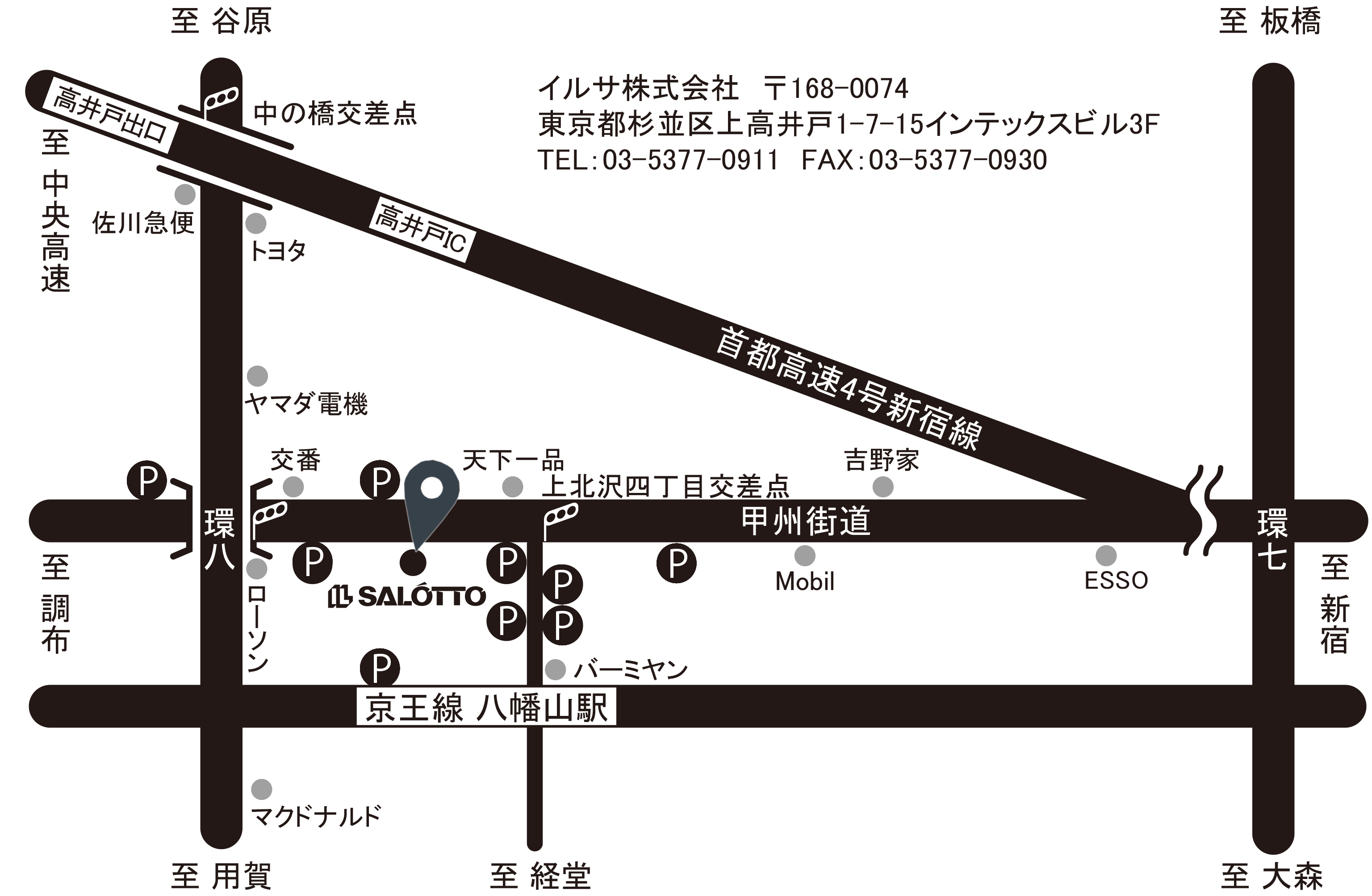 近隣コインパーキングマップ